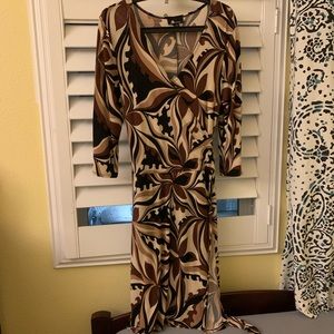Groovy Brown Stretchy Dress